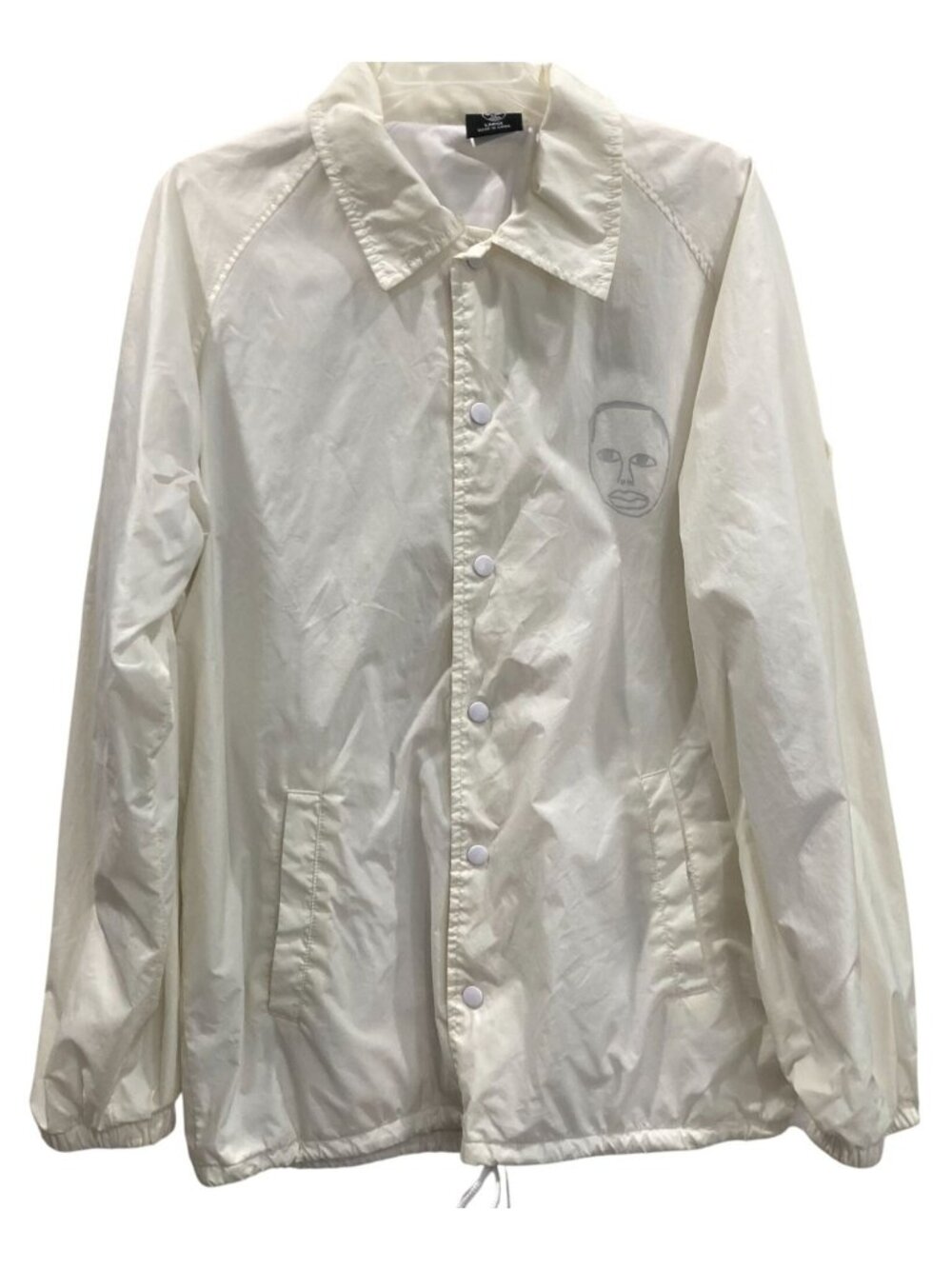 Earl Sweatshirt Windbreaker Jacket L White Casual Coaches OFWGKTA Golf Layers